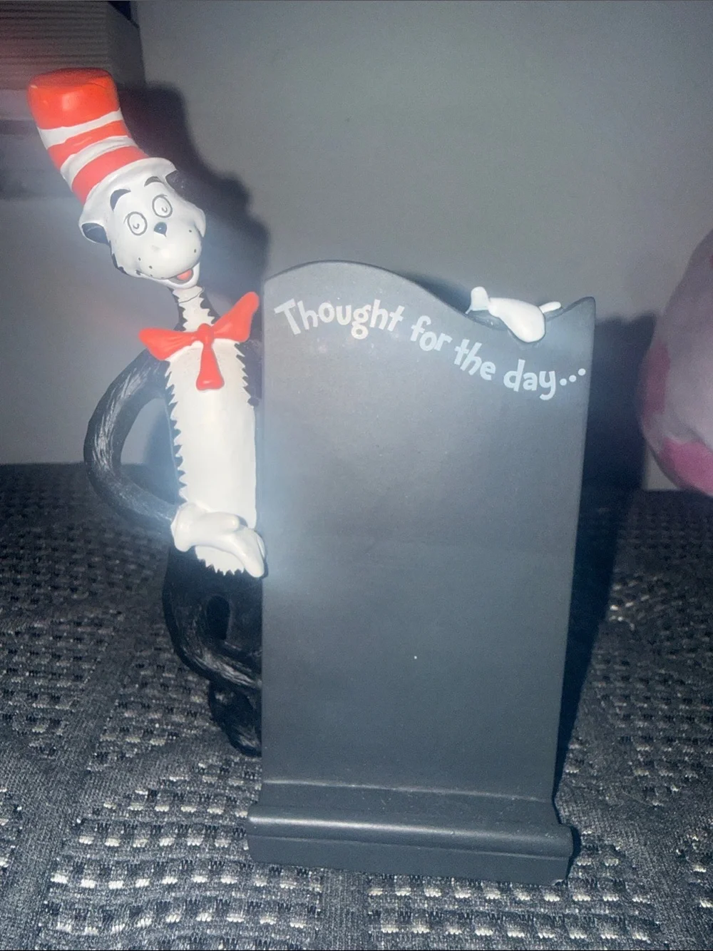 Dr. Seuss Cat in the Hat Chalkboard Note Stand - Red, Black, White